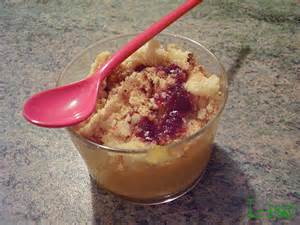 Promotion speciale couple crumble framboise